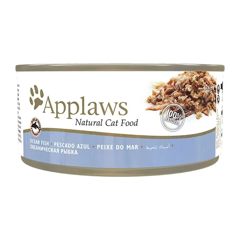 Fischfilet Nassfutter Für Katzen 24x156g von Applaws – Produktfoto