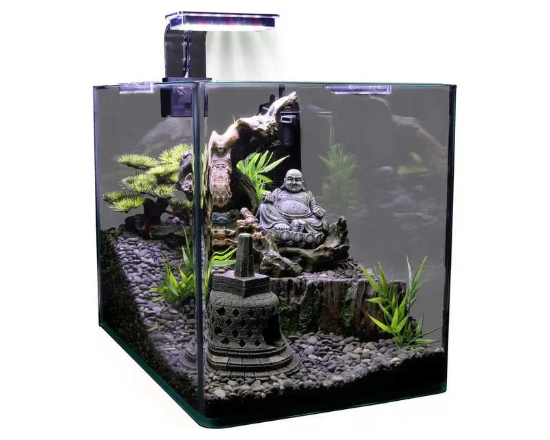 Aqua-Lux - LED Aquarium Lamp - 5 Lichtstanden - Instelbaar - Stijlvol Design fra Aqua Della i Sort – produktbillede 2 af 4