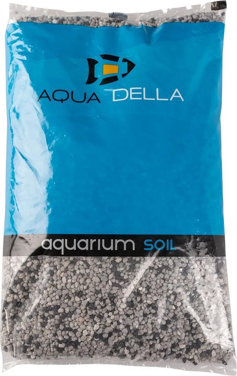 Aquarium Grind mix grijs/zwart - Inhoud: 10 Kilo - Korrel 2 tot 4mm de Aqua Della en Gris – photo produit