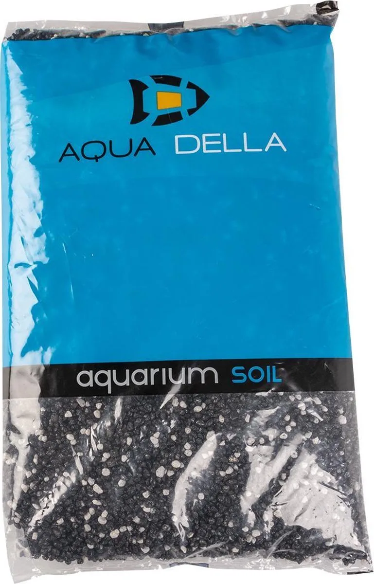Aquarium Grind mix zwart/wit - Inhoud: 10 Kilo - Korrel 2 tot 4mm by Aqua Della in Black – product photo