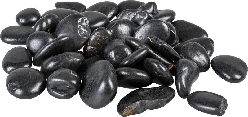 Aquarium Stenen - Zwarte Keien - 1kg - 2-6cm de Aqua Della en Noir – photo produit
