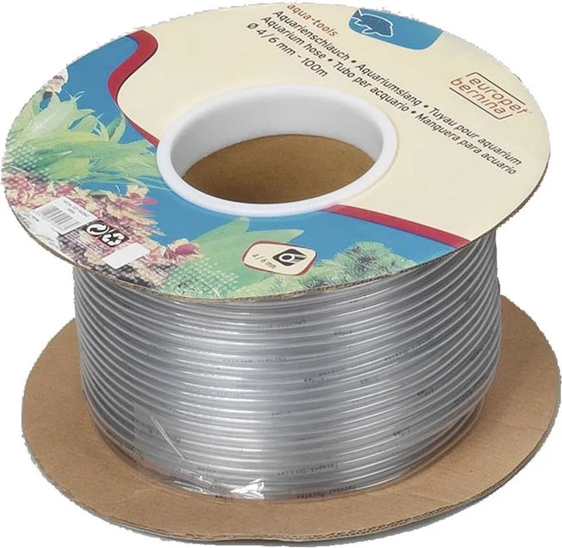 Aquarium - Transparante luchtslang - 4/6 mm - Prijs per meter de Aqua Della en Transparent – photo produit