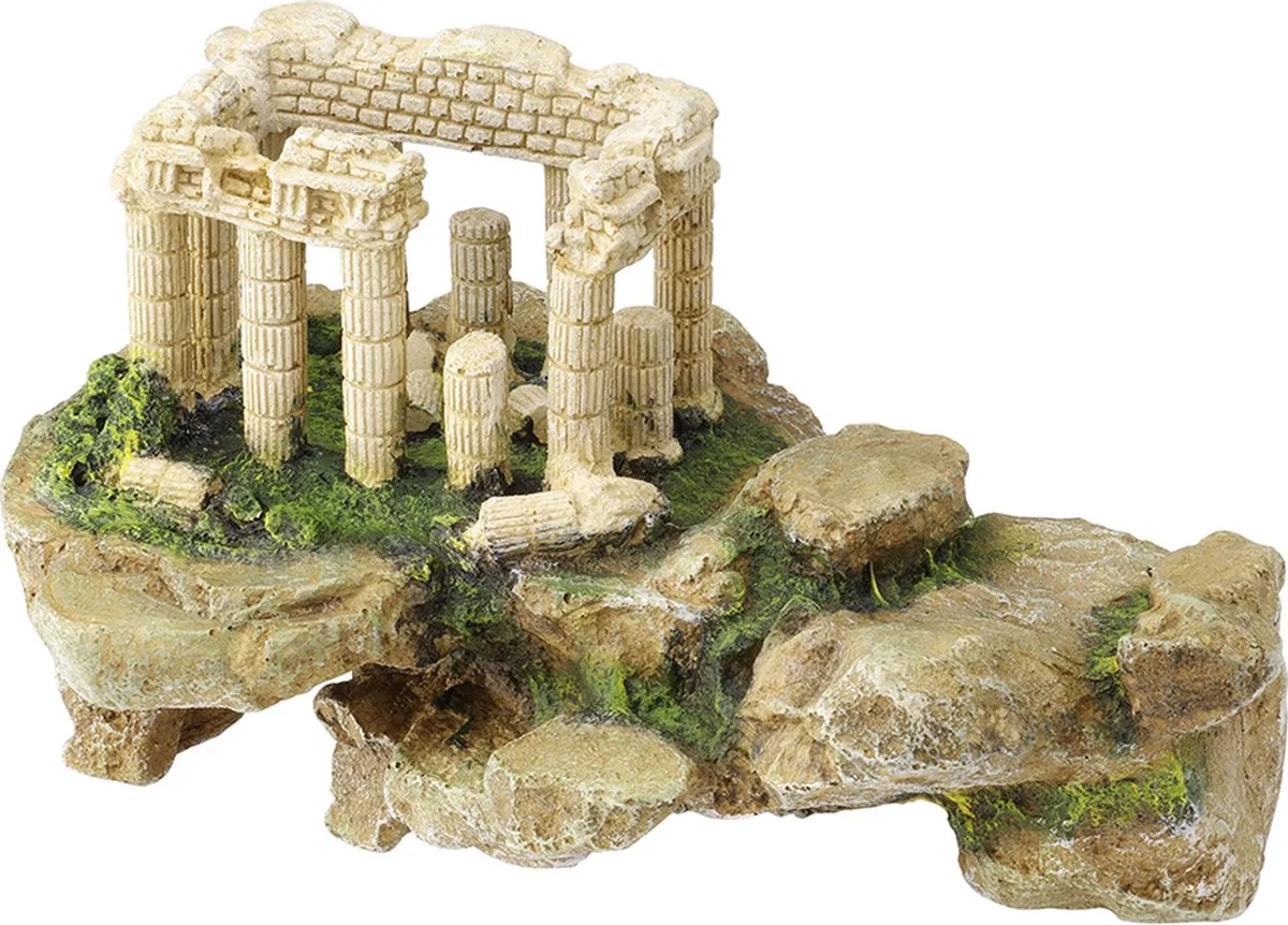 Aquariumdecoratie - Vissen - Acropolis Op Rots 34,5x25x20cm - 1st van Aqua Della in <> – productfoto