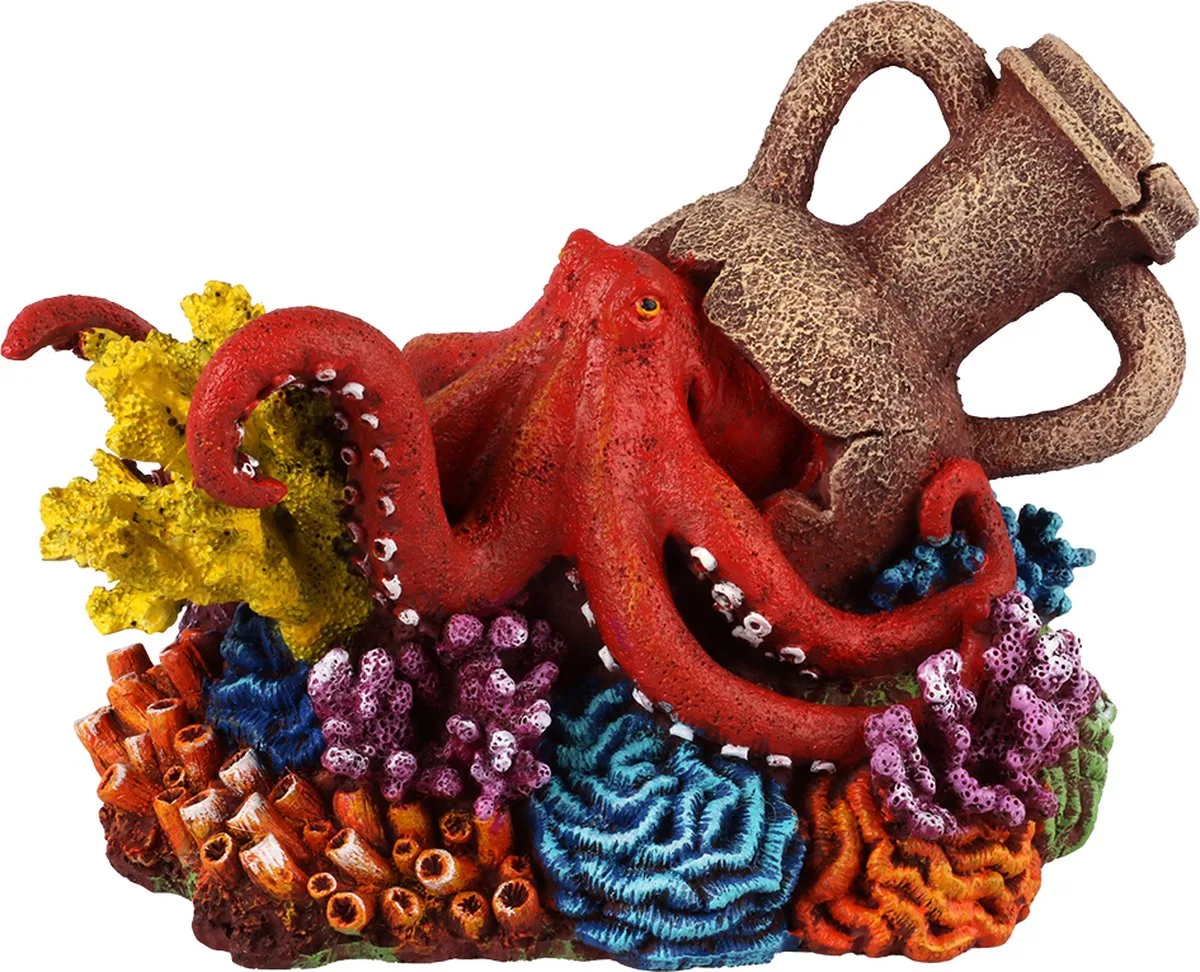Aquariumdecoratie - Vissen - Amfoor Koraal 3 15,5x10,5x9,9cm - 1st by Aqua Della in Multicolour – product photo