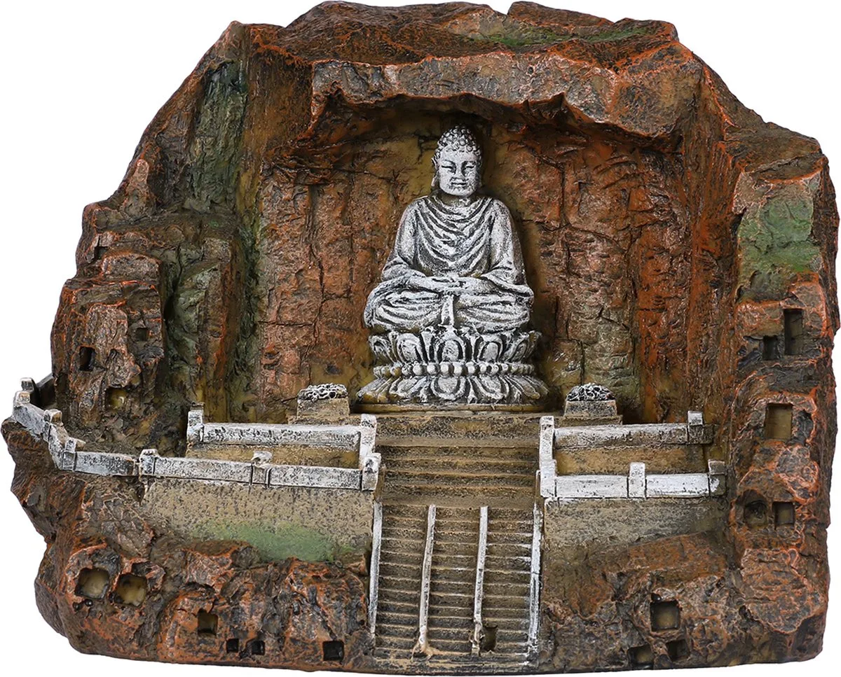 Aquariumdecoratie - Vissen - Buddha Cave 20x15x15cm - 1st de Aqua Della en <> – photo produit