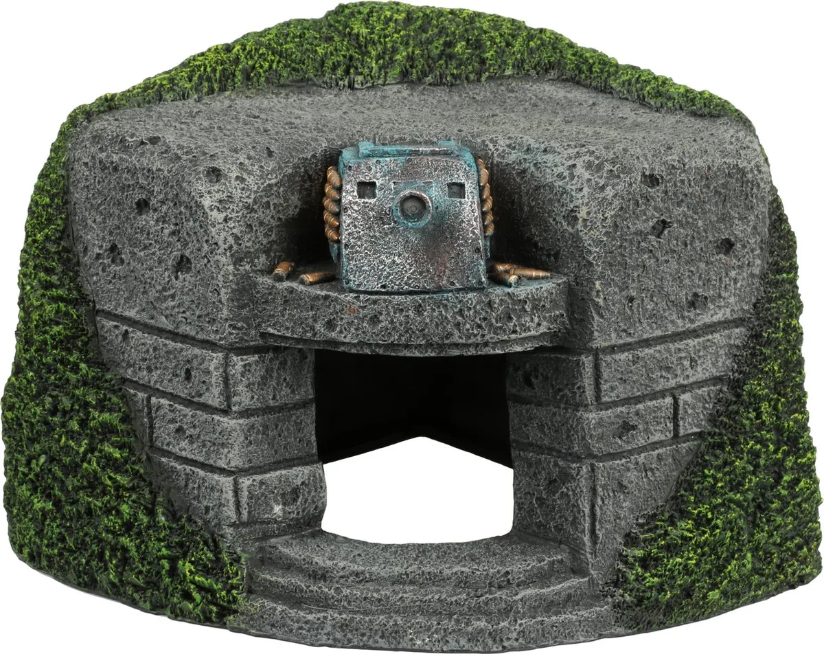 Aquariumdecoratie - Vissen - Bunker 18,8x18,7x15,5cm - 1st van Aqua Della in <> – productfoto