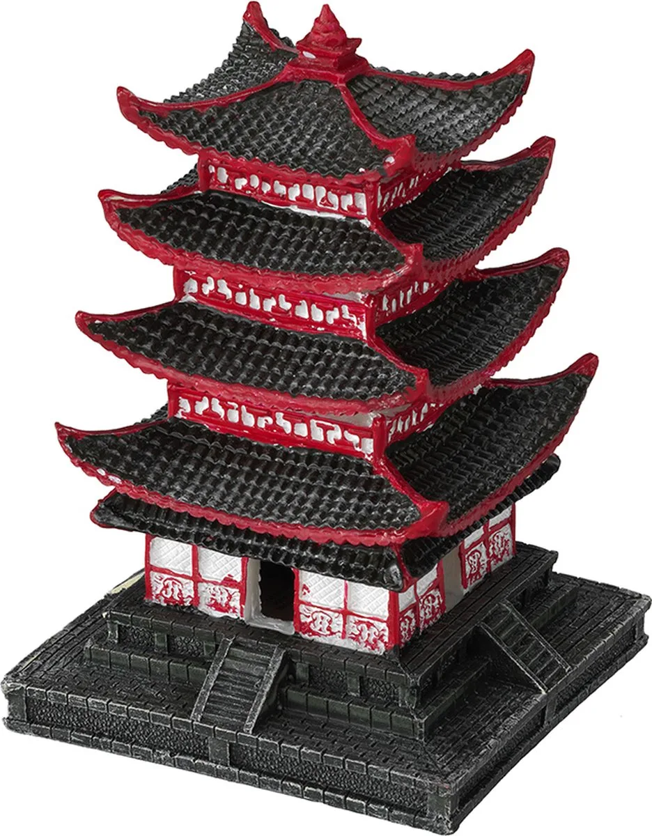 Aquariumdecoratie - Vissen - Chinese Pagade S - 10x10x14cm - 1st van Aqua Della in <> – productfoto