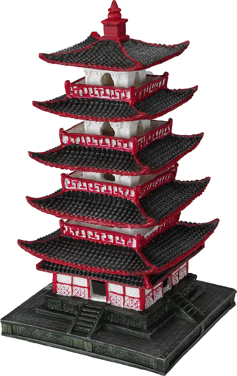 Aquariumdecoratie - Vissen - Chinese Pagade Xl - 19x18,5x31,5cm - 1st van Aqua Della in <> – productfoto