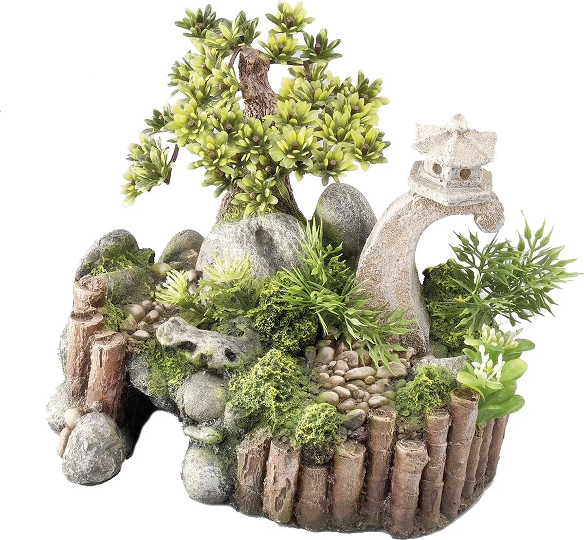 Aquariumdecoratie - Vissen - Chinese Tuin Ml - 20,5x17x18,5cm - 1st van Aqua Della in <> – productfoto