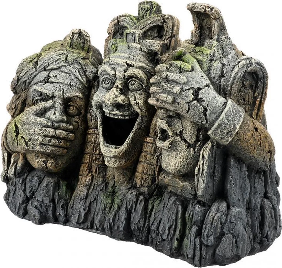 Auqa Della Horen, zien en zwijgen rots 21,5x12,3x16cm de Aqua Della en Gris – photo produit