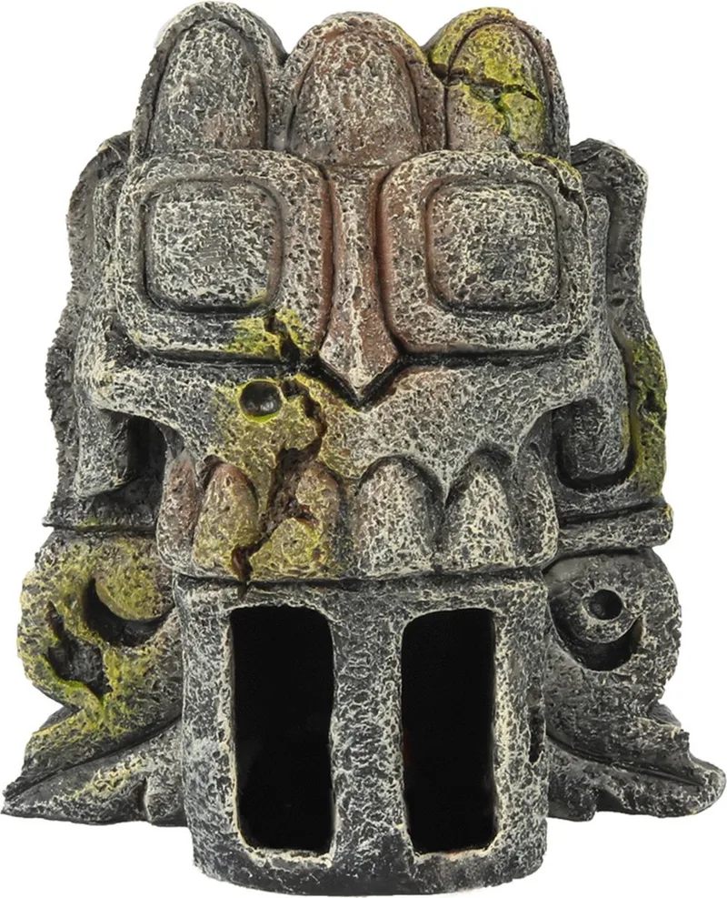 Azteekse Artefact - Aquarium - Ornament - 10x7.5x11.3 cm von Aqua Della in <> – Produktfoto