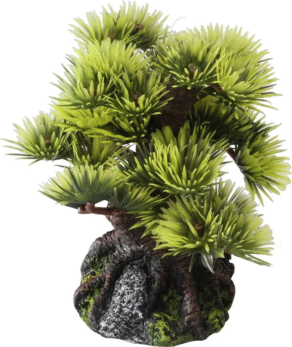 Bonsai Mini - Aquariumdecoratie Bonsai Boompje - Natuurgetrouw en Gifvrij - 12,5x11x10,5cm de Aqua Della en <> – photo produit