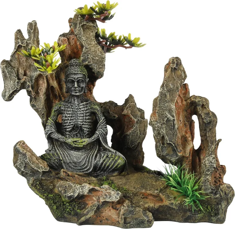 Buddha Op Berg - Aquarium - Ornament - 20.2x11.3x18 cm by Aqua Della in <> – product photo