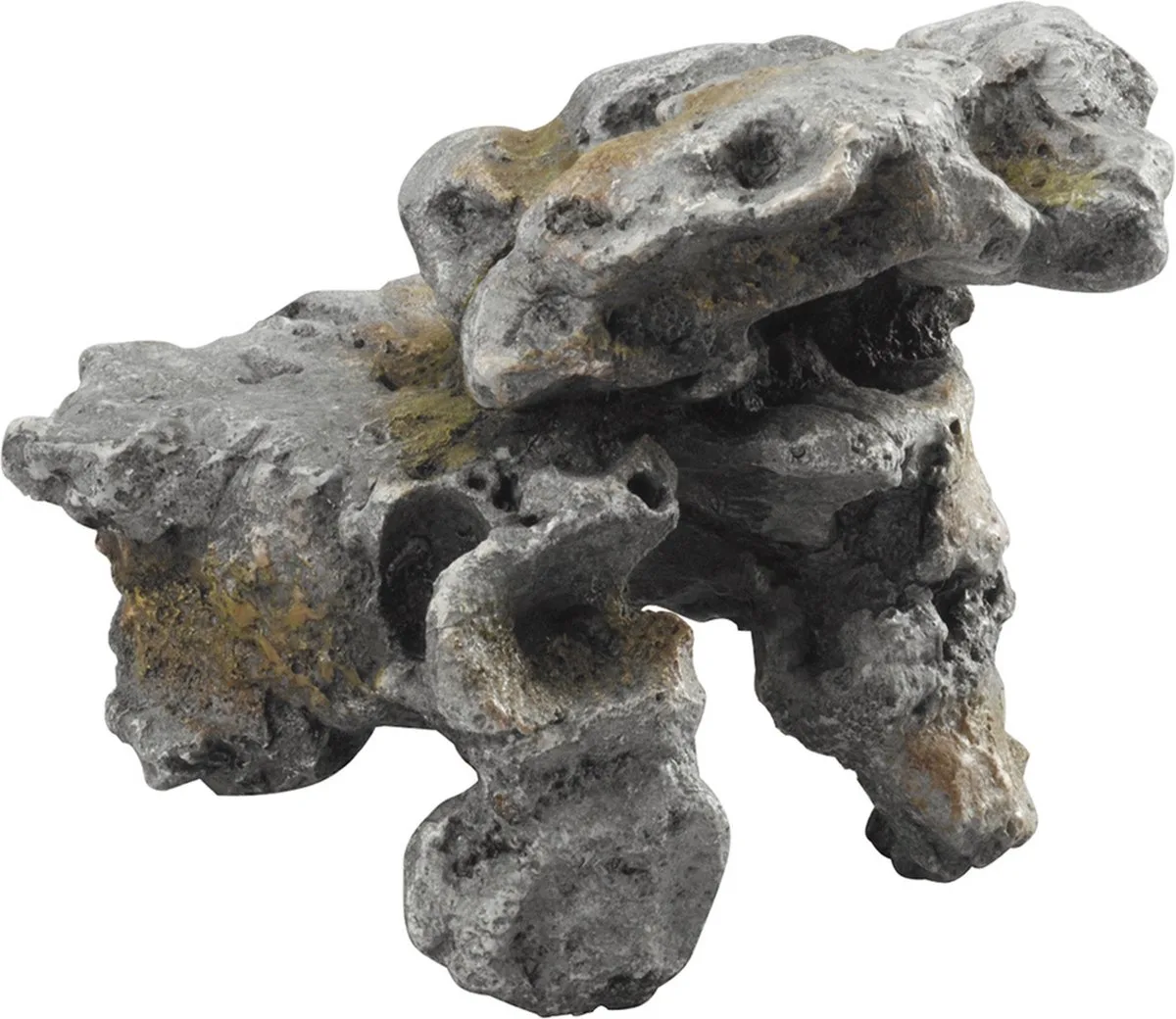 Combo Lava M - Aquariumdecoratie Rots - Natuurgetrouw en Gifvrij - 22,5x18,5x15,5cm - Grijs van Aqua Della in <> – productfoto