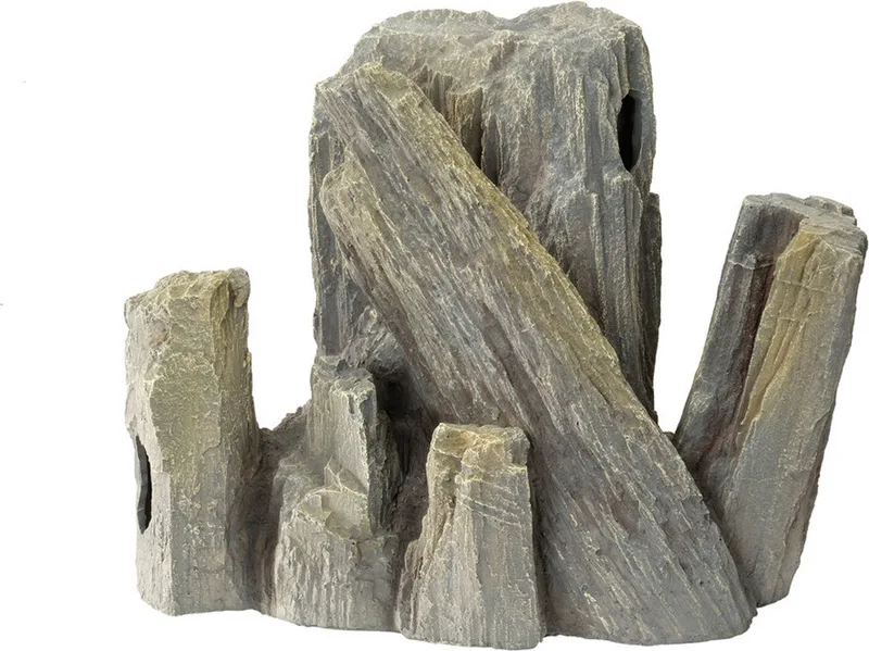 Decor Giant Rock - Aquarium - Ornament - 39x21x30 cm Xxl de Aqua Della en Gris – photo produit