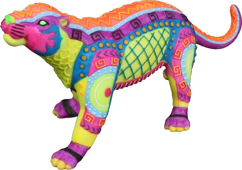 Dia De Los Muertos Jaguar - Aquarium - Ornament - 19.5x7.4x9.4 cm by Aqua Della in Multicolour – product photo