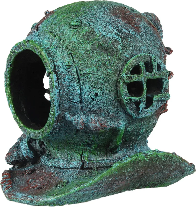 Duikhelm - Aquarium - Ornament - 14.5x14x13 cm de Aqua Della en <> – photo produit