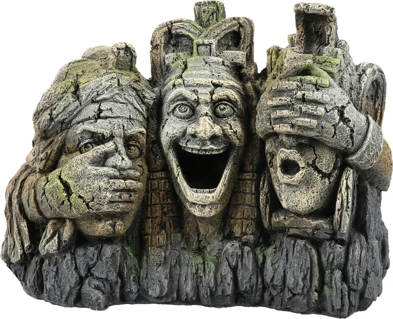 Horen. Zien En Zwijgen Rots - Aquarium - Ornament - 21.5x12.3x16 cm de Aqua Della en <> – photo produit
