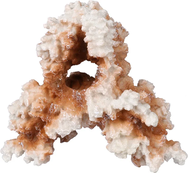 Koraal - Aquarium - Ornament - 19.5x11x17.5 cm Lichtroze Wit de Aqua Della en <> – photo produit