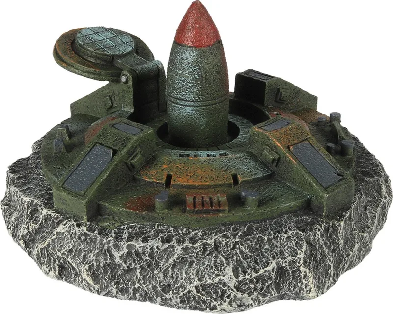 Leger Raketsilo - Aquarium - Ornament - 17.2x16.8x10.5 cm von Aqua Della in <> – Produktfoto