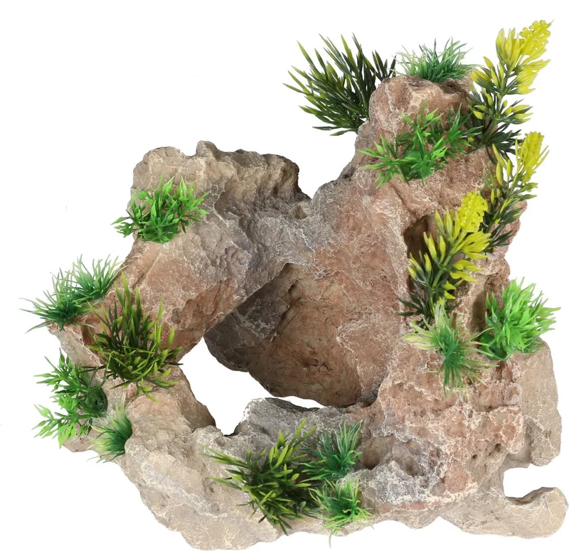 Limestone - Aquarium - Ornament - 24x20x21.5 cm by Aqua Della in Green – product photo
