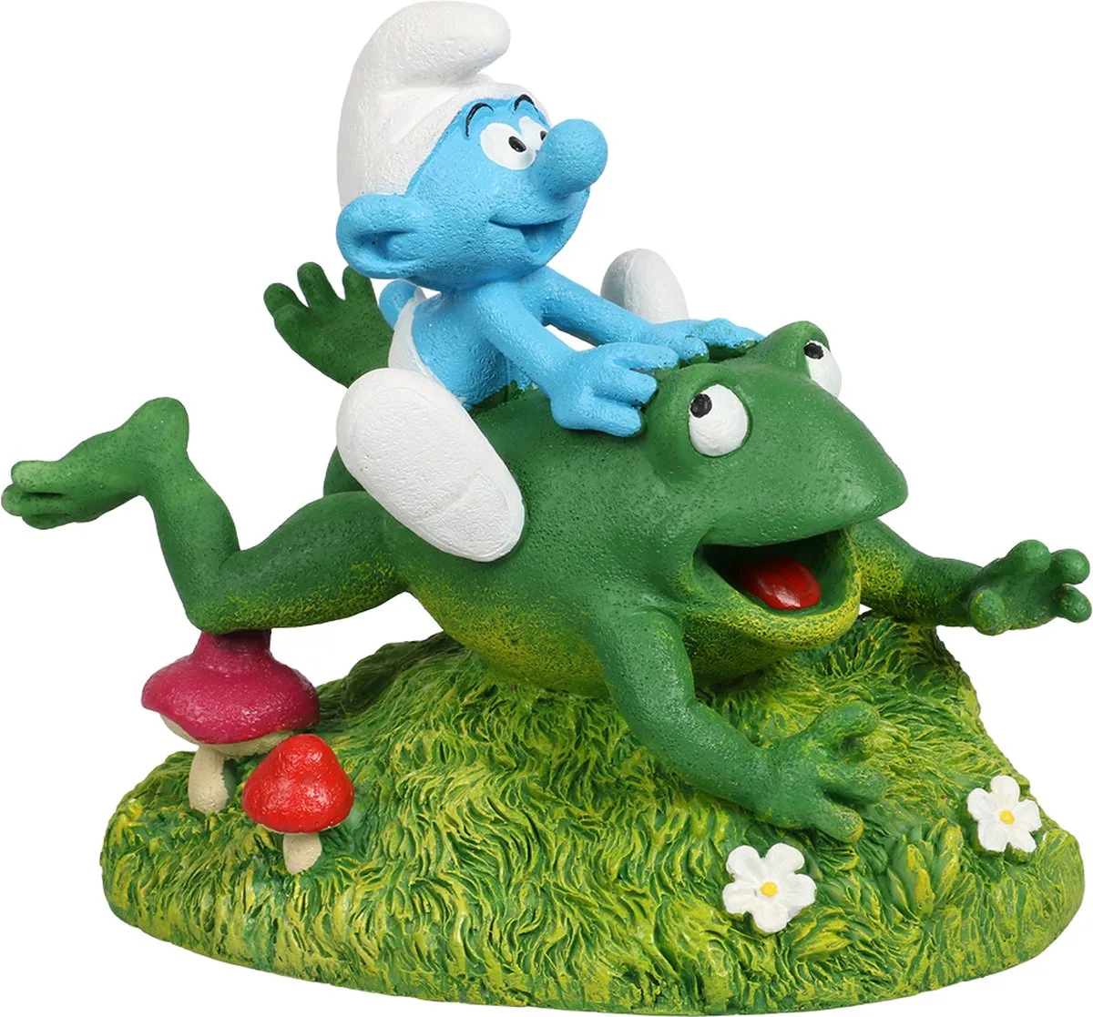 smurfen bos kikker 13x8,2x11,4cm meerkleurig de Aqua Della en Bleu – photo produit