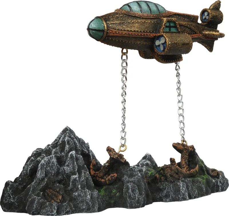 Steampunk Drijvende Onderzeeër - Aquarium - Ornament - 20x9.7x16 cm by Aqua Della in Multicolour – product photo