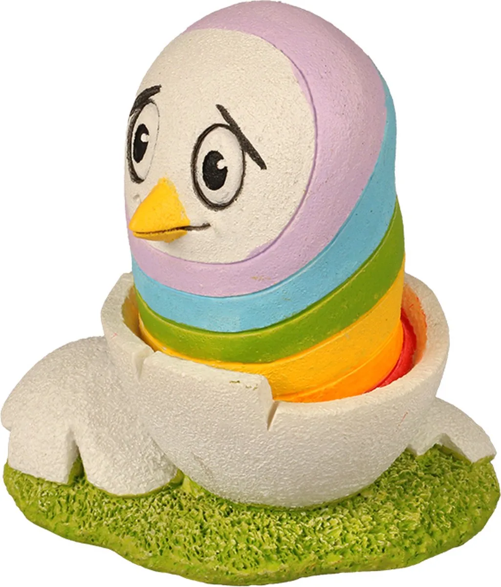 Uil in Ei - Aquariumdecoratie - Glow-in-the-Dark - 7x5x8cm - Meerkleurig by Aqua Della in Multicolour – product photo