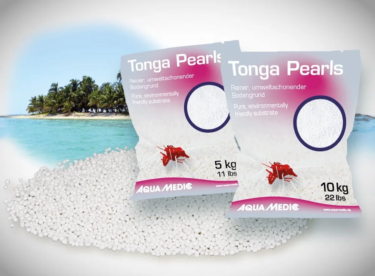Tonga Pearls - Tonga Aquariumzand från Aqua Medic i Vit – produktbild