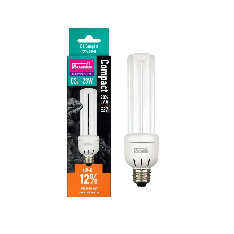 Arcadia Aquadistri d3 compact lamp 12% uvb 23 watt Arcadia Aquadistri van AquaDistri – productfoto