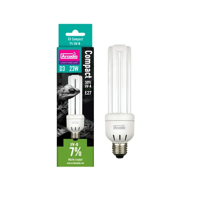 Arcadia Aquadistri d3 compact lamp 7% uvb 23 watt Arcadia Aquadistri de AquaDistri – photo produit