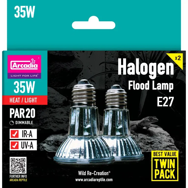 Arcadia Aquadistri halogen basking spot 35 watt twin pack Arcadia Aquadistri van AquaDistri – productfoto