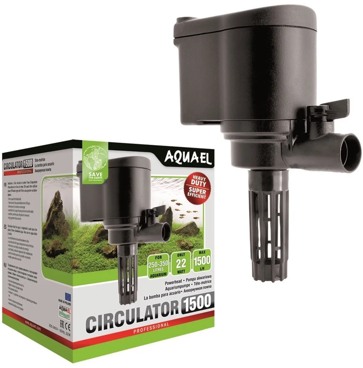 Circulator 1500 van Aquael in Zwart – productfoto