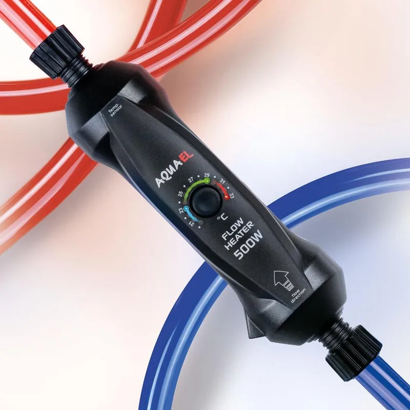 Flow Heater 500W - Externe Aquarium Verwarming - voor Aquaria van 300-1000 Liter by Aquael in Black – product photo