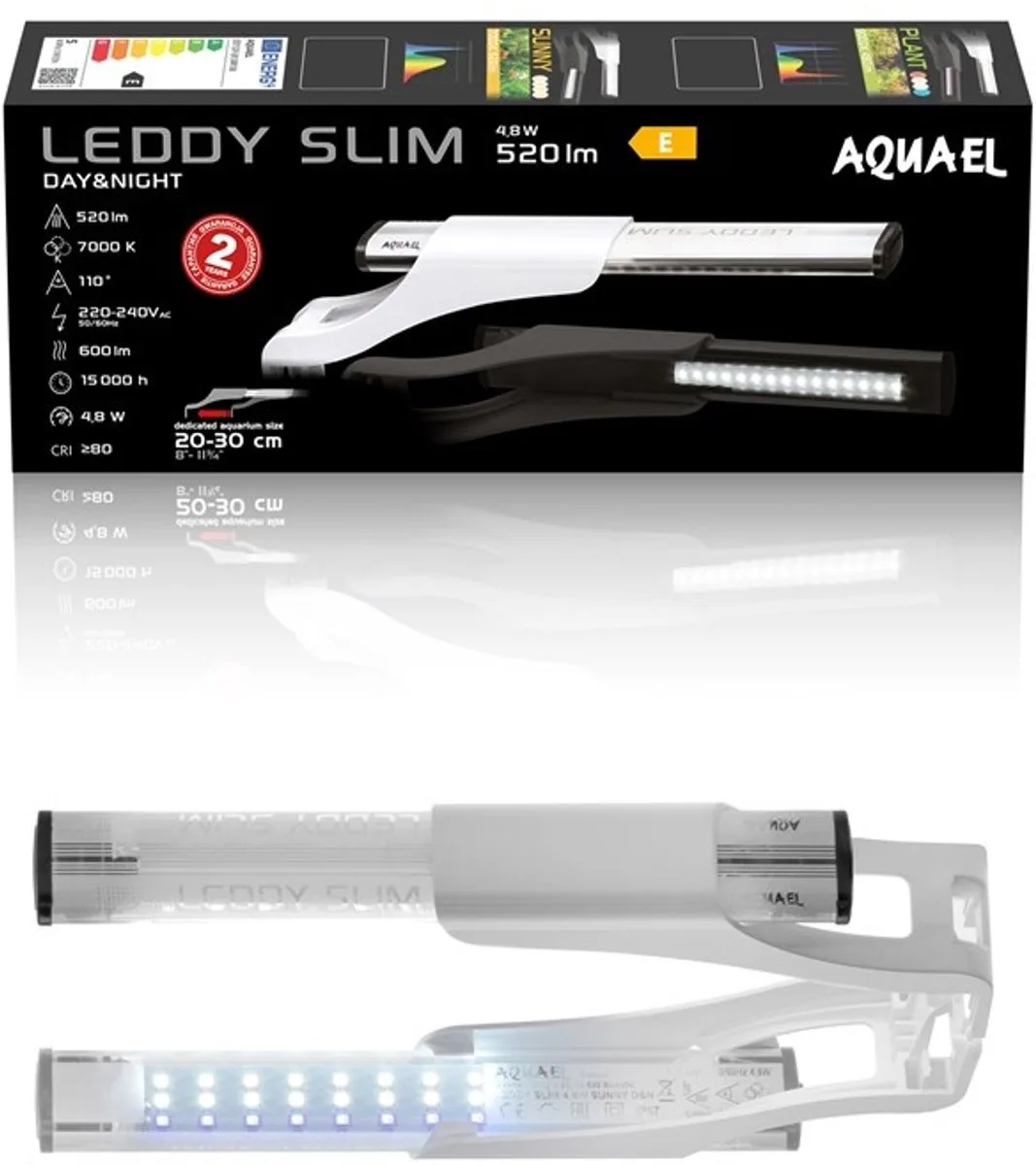 Leddy Slim PC Sunny Dag & Nacht 4,8 Watt by Aquael in White – product photo