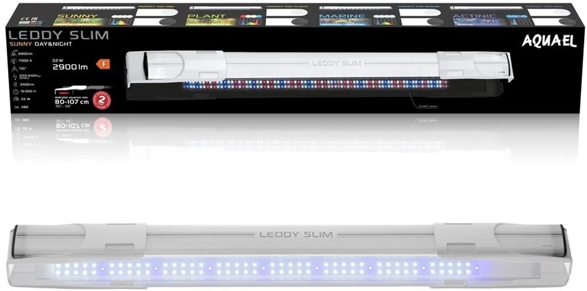 Leddy Slim Sunny 2.0 32 Watt fra Aquael i Hvid – produktbillede