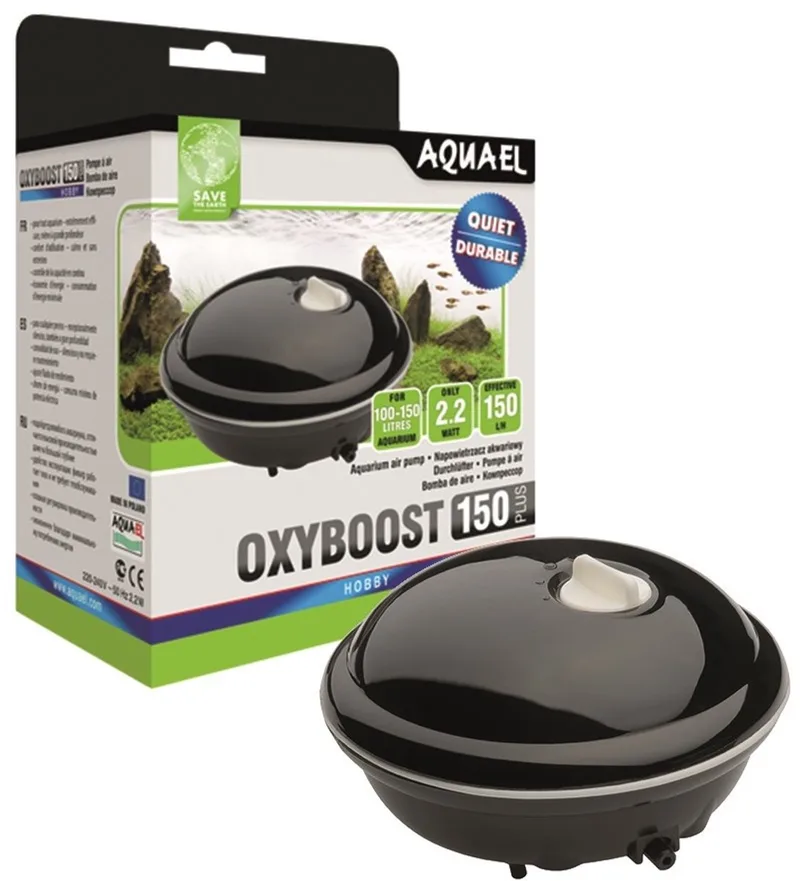 oxyboost +150 - Aquarium Pomp - Type: Luchtpomp - 150 liter/uur by Aquael in Multicolour – product photo