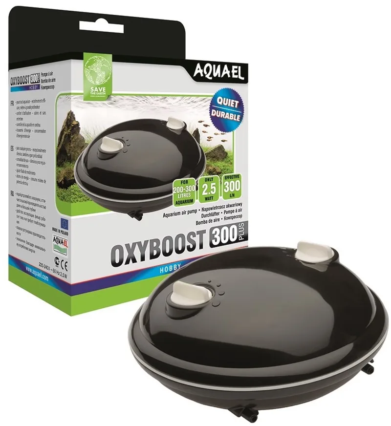 oxyboost +300 - Aquarium Pomp - Type: Luchtpomp - 300 liter/uur by Aquael in Multicolour – product photo