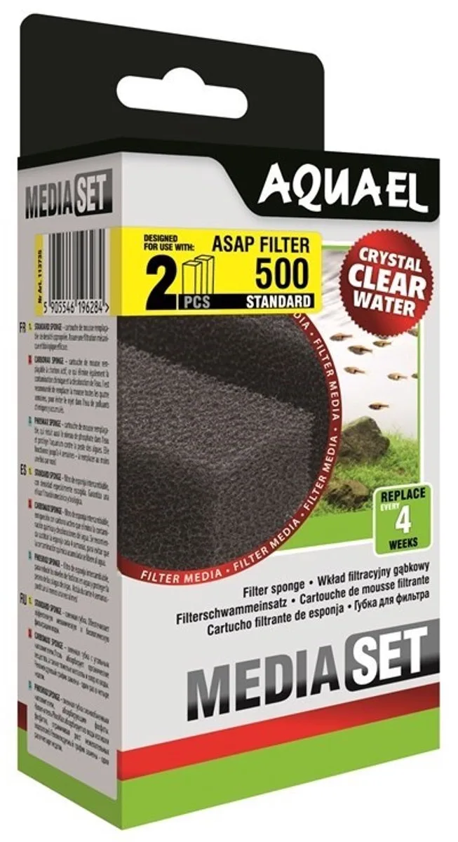 Spons ASAP 500 - Standaard - Set van 2 stuks by Aquael in Black – product photo