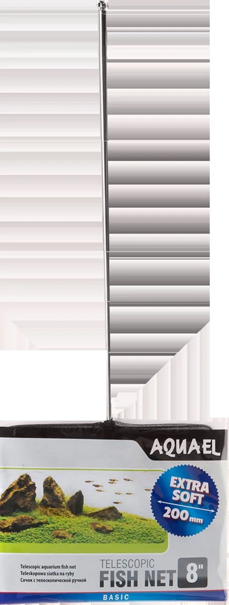 Uitschuifbaar Vissennet 20 x 15CM van Aquael in Zilver – productfoto
