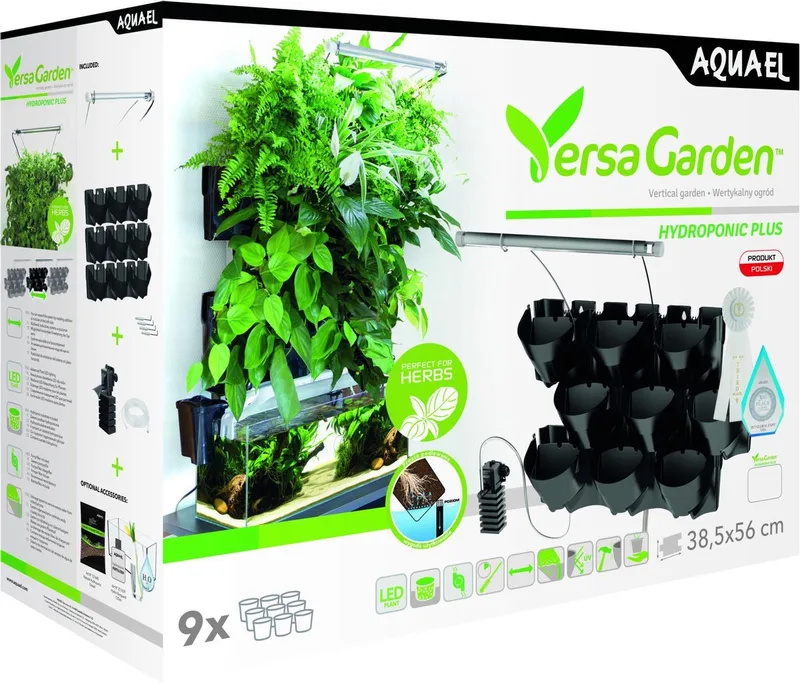 versa garden hydroponic plus - Aquaponics Systeem boven uw Aquarium by Aquael – product photo
