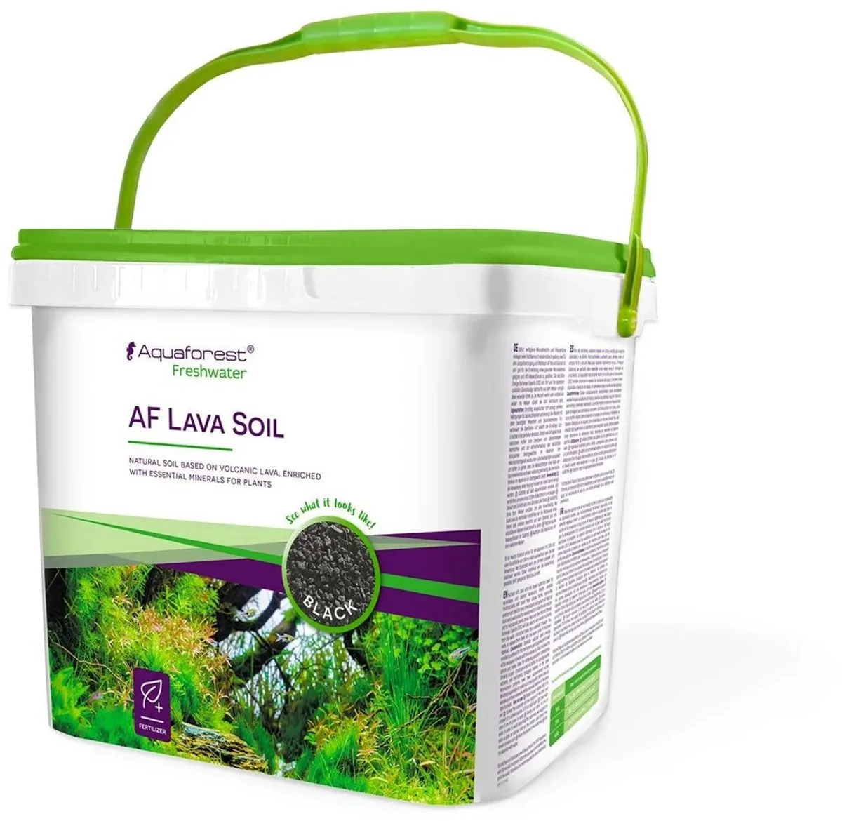 Lava soil Black Voedingsbodem 5L de Aquaforest en Noir – photo produit