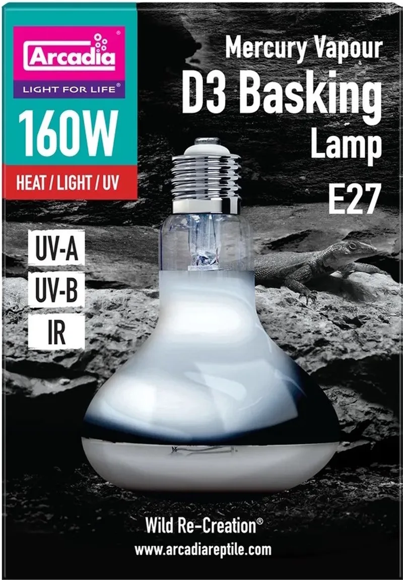 Arcadia 2nd Generation UV Basking lamp - UVB Combinatie Lamp Reptielen fra Arcadia i Color – produktbillede