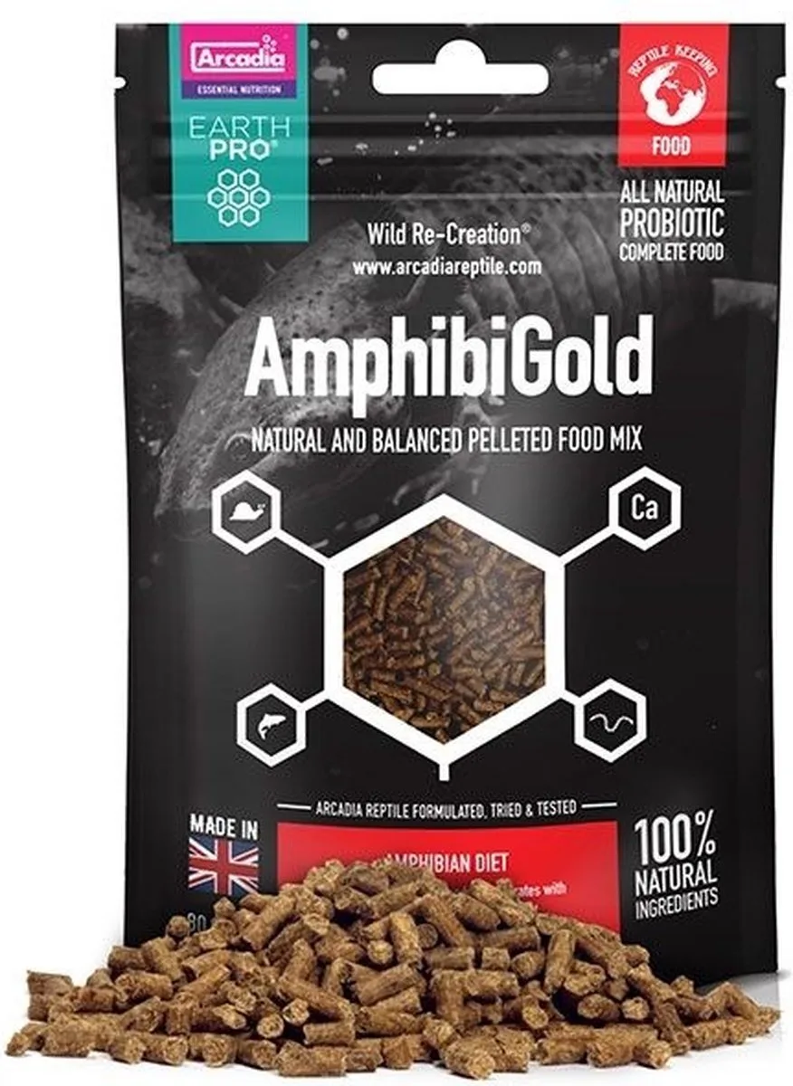 Earth Pro Amphibi Gold - Axolotls voer van Arcadia – productfoto