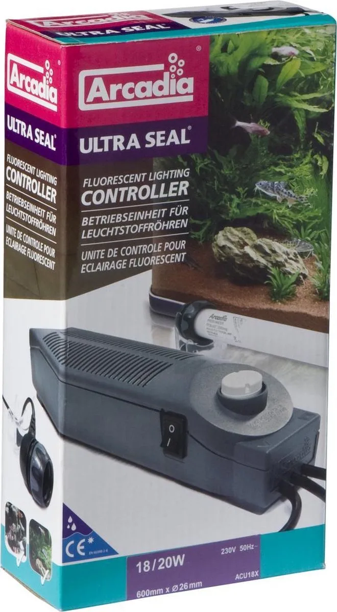 tl unit 26mm ip67 18watt Aquariumverlichting de Arcadia en Gris – photo produit