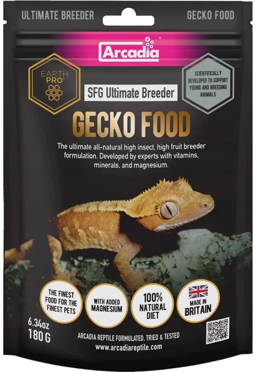 Ultimate Breeder gekkovoer poeder 80 | 180 gram 180 gram från Arcadia i Beige – produktbild