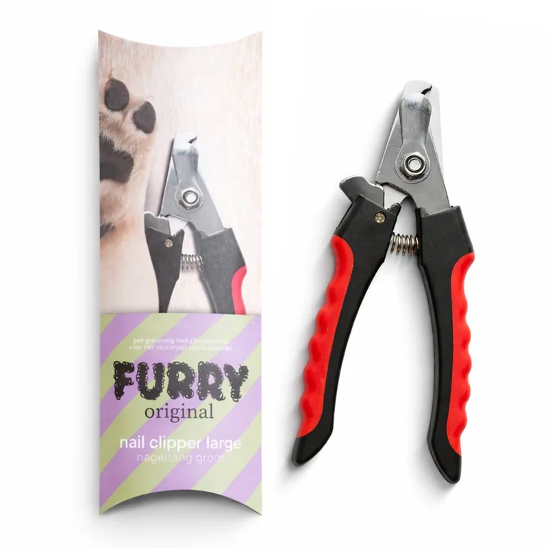 Furry Original® Grote Nagel knipper - voor Honden, Katten & Konijn - Nagelschaar met Comfortabel Handvat - Nauwkeurige Nageltang Hond - Verzorging & Accessoires von Artero in Schwarz, Rot – Produktfoto
