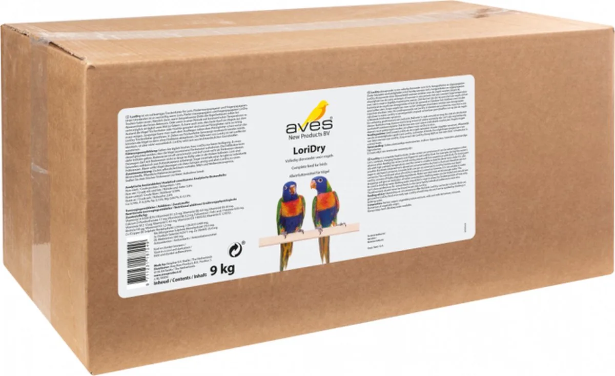 Lori Dry 9kg - Lori Voeding - Volledig Voer Lori's de Aves – photo produit