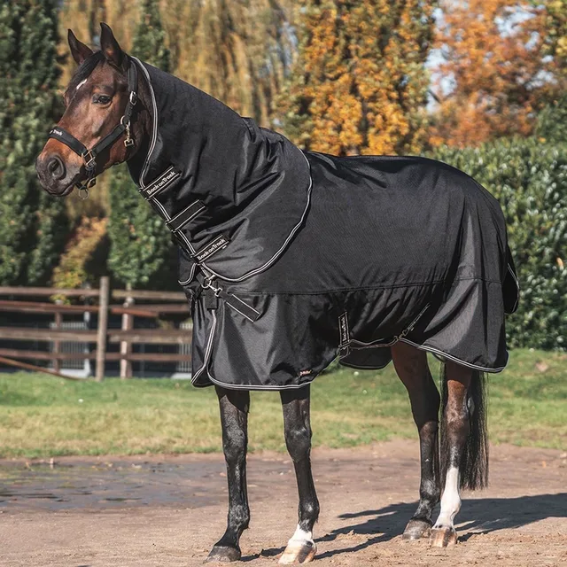Obsidian Turnout 300g Paardendeken Zwart - 145-195