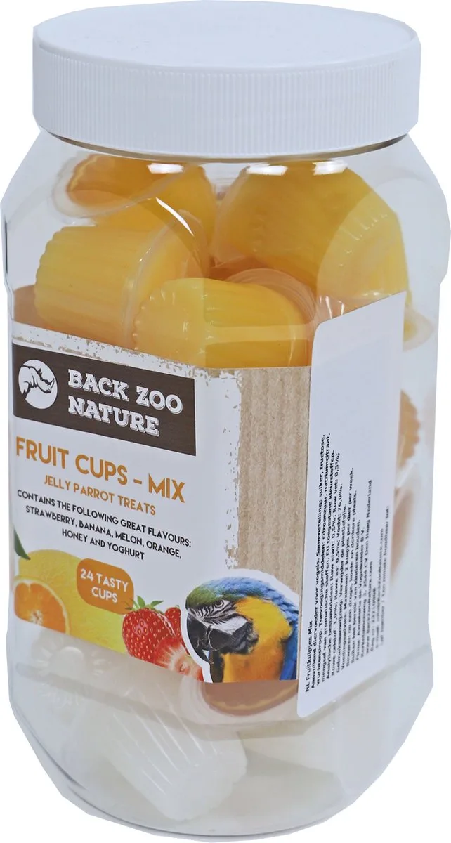 Fruitkuipje Mix Papegaai - 24 stuks von Back Zoo Nature – Produktfoto